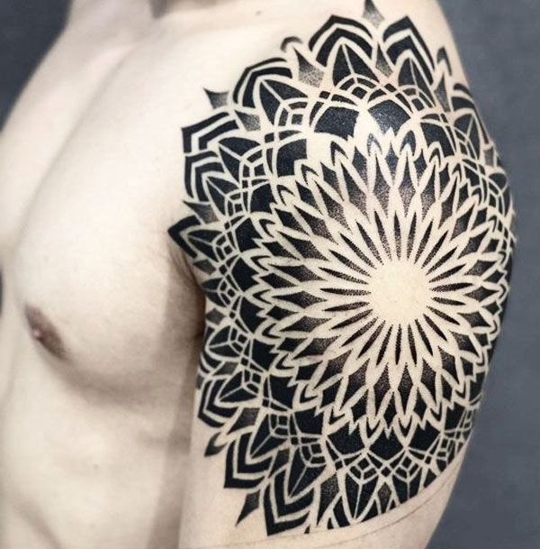mandala tattoo arm